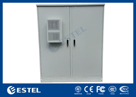 Gabinete Elétrico Externo IP65 42U de Compartimento Duplo Construção em Aço Inoxidável SUS316