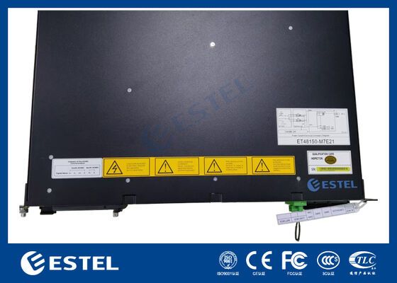 Sistema de retificador de corrente contínua montado em rack modular para aplicações redundantes de telecomunicações e energia industrial