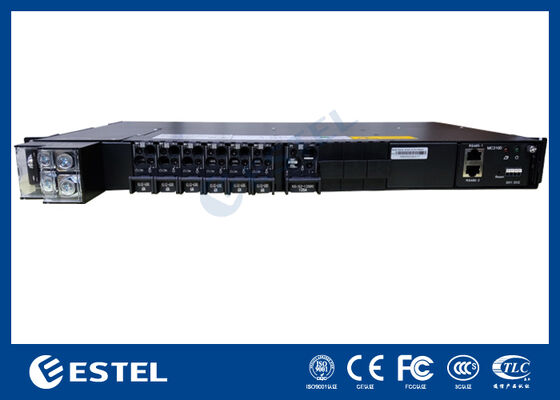 Sistema de retificador de corrente contínua montado em rack modular para aplicações redundantes de telecomunicações e energia industrial