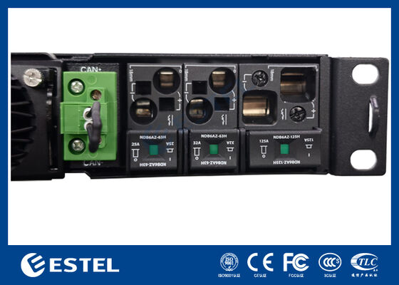 Retificador de Energia para Telecomunicações 1U 8kW com Gerenciamento SNMP e Compatível com Módulos de 3000W e 4000W