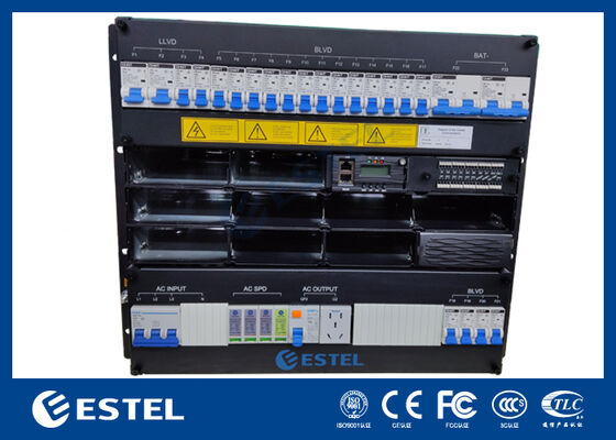 30kw 9U Rack Mounted Intelleigent Telecom Rectifier Power Distribution System with LLVD BLVD