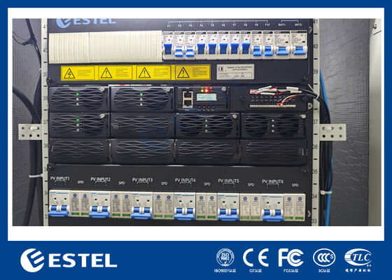 96% Alta Eficiência 12U Sistema de Retificador Híbrido Comunicação RS485