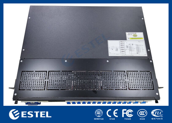Sistema de alimentação de corrente contínua modular integrado com distribuição de corrente contínua ou de corrente contínua de saída de 48 V Design de camadas múltiplas para aplicações de telecomunicações e energia