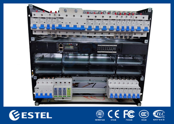 Sistema de alimentação de corrente contínua modular integrado com distribuição de corrente contínua ou de corrente contínua de saída de 48 V Design de camadas múltiplas para aplicações de telecomunicações e energia