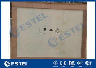 Armário refrigerando triplo exterior do cerco de racking da baía IP55/do condicionador de ar das portas cor verde três