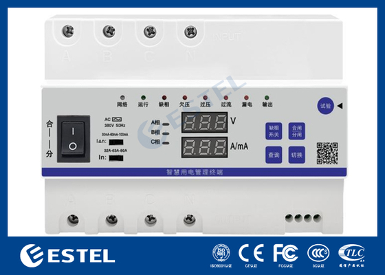 Terminal Inteligente de Gerenciamento de Eletricidade Trifásico 80A para Sistema de Energia de Telecomunicações com Controle em Nuvem