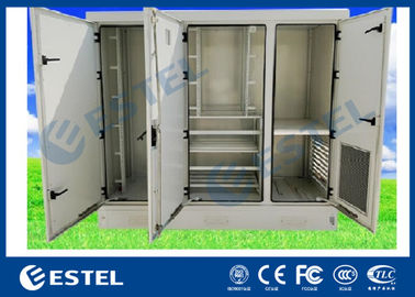 Armário de poder exterior galvanizado do abrigo das telecomunicações da baía do aço três